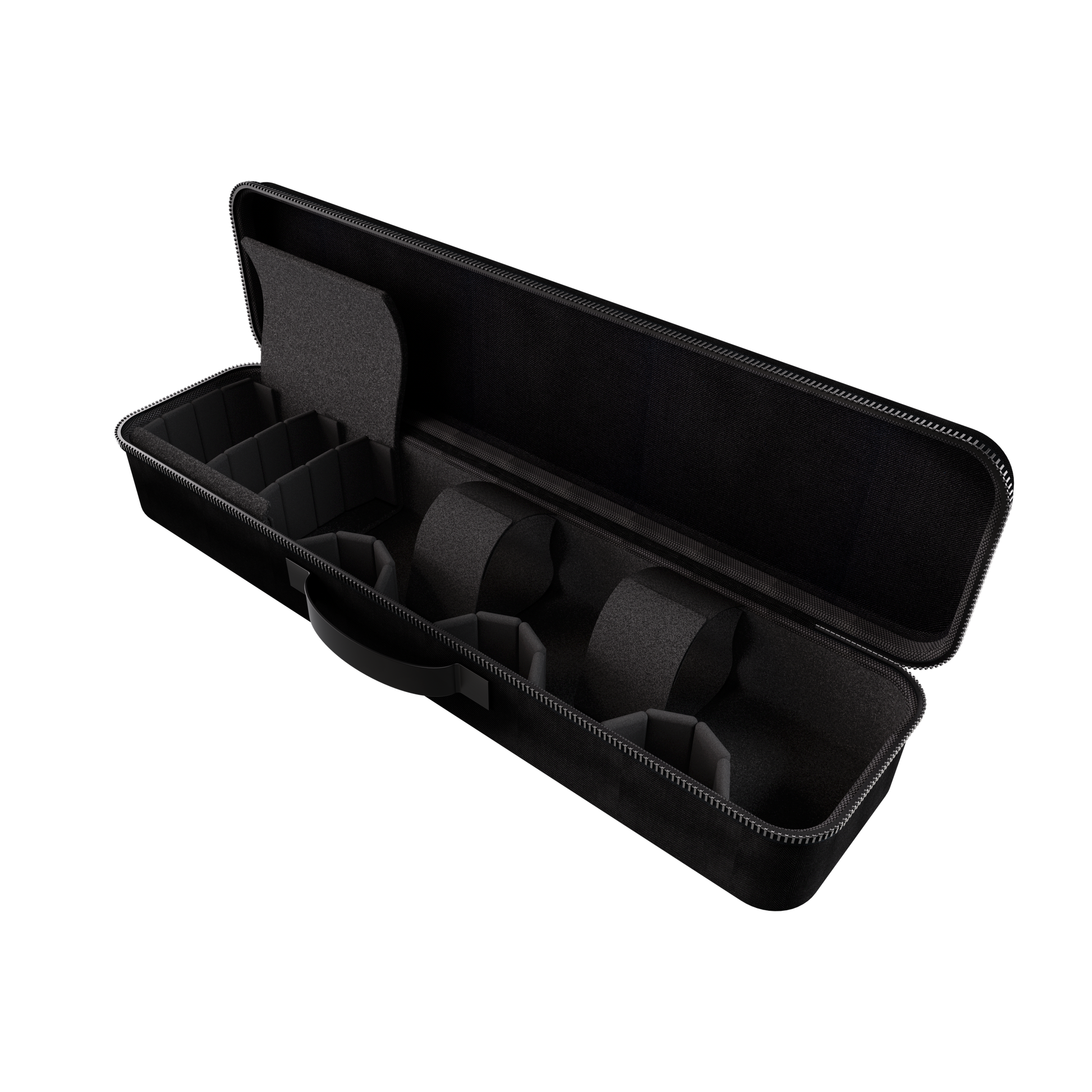 Travel Case Classic for Pivo Pod, durable hard-shell interior view.