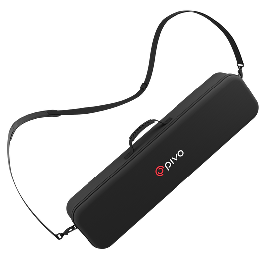 Travel Case Classic for Pivo Pod, lightweight hard-shell design with shoulder strap.