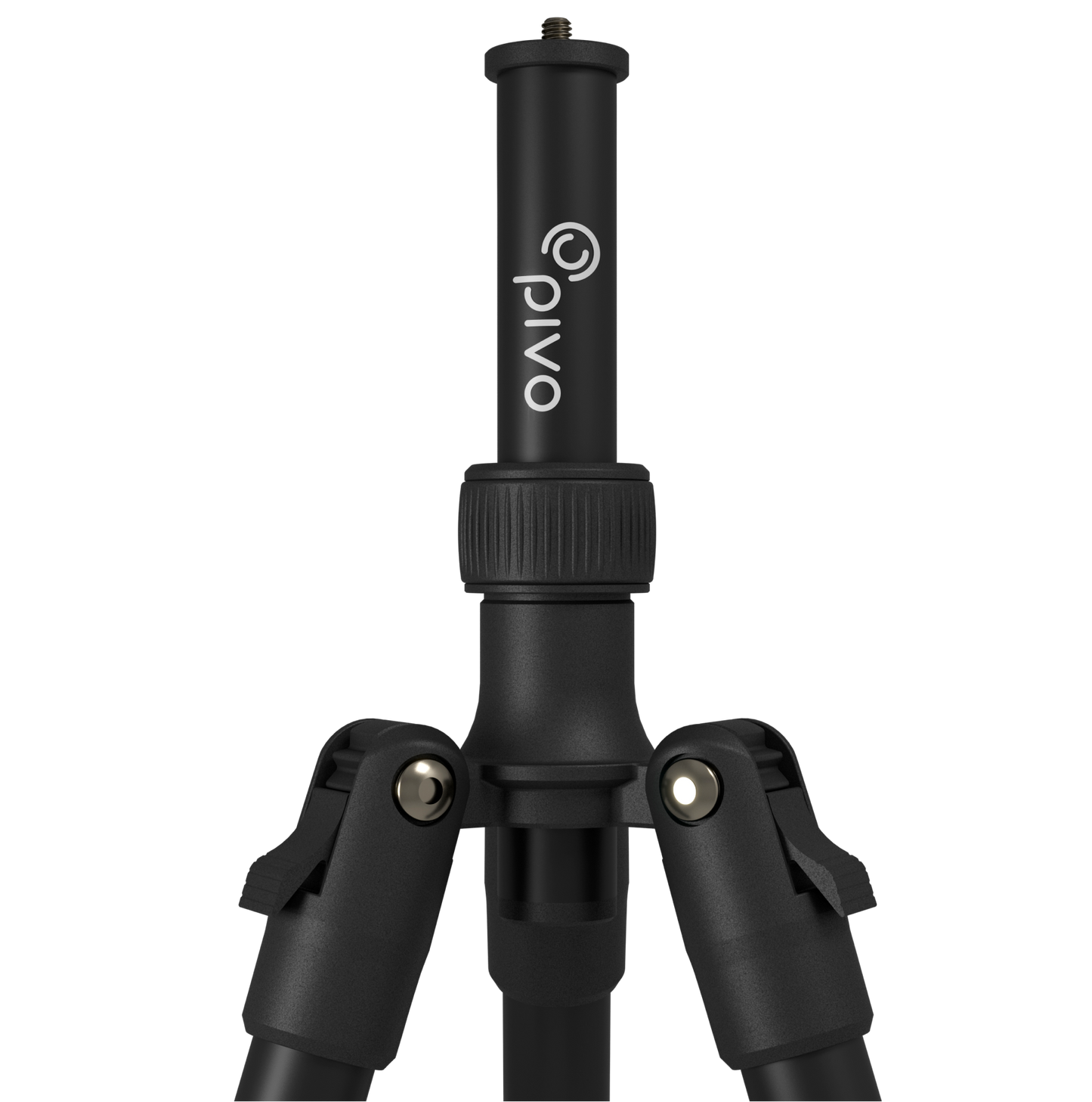 Pivo Tripod Mini with adjustable telescopic neck and universal mount for cameras and smartphones.