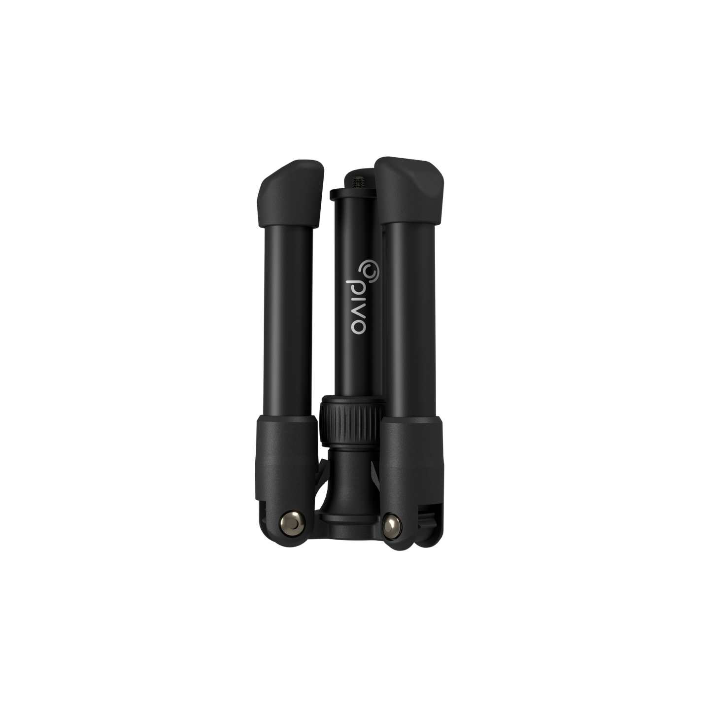 Pivo Tripod Mini, compact and lightweight tripod for smartphones and cameras, folded for portability.
