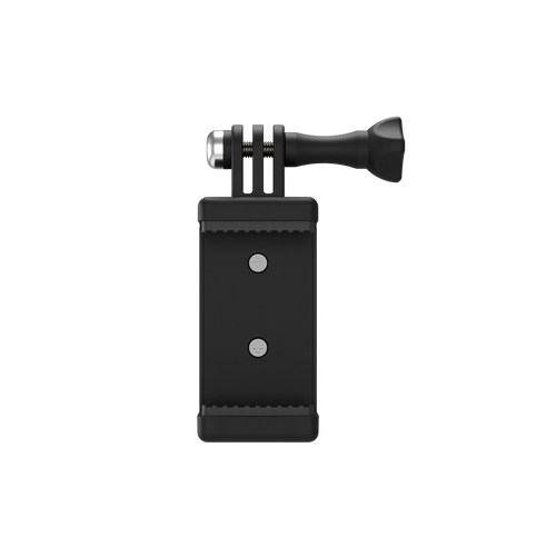 Universal Action Mount for smartphones and cameras, lightweight ABS, compatible with Pivo Pod devices.