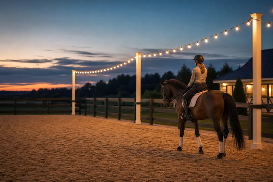 DIY Arena Lights: Cheap Outdoor Riding Arena Lighting