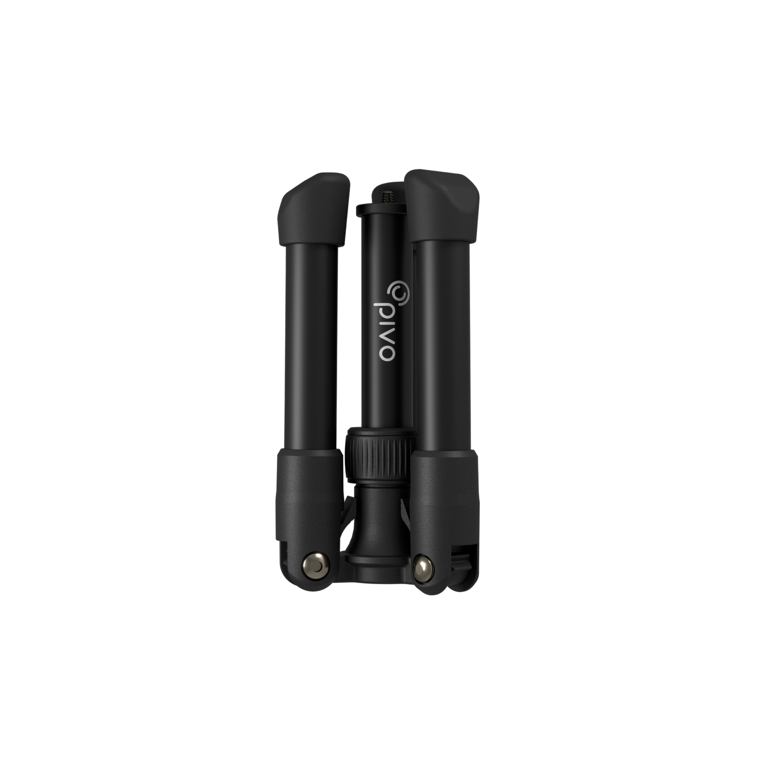 Pivo Tripod Mini, compact and lightweight tripod for smartphones and cameras, folded for portability.
